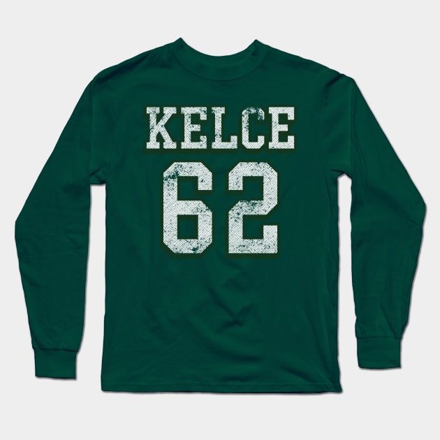 Jason Kelce Jersey (back Print) Long Sleeve T-Shirt by Trendsdk